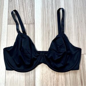 NWOT Auden Black Demi Coverage Unlined Bra in 34DD